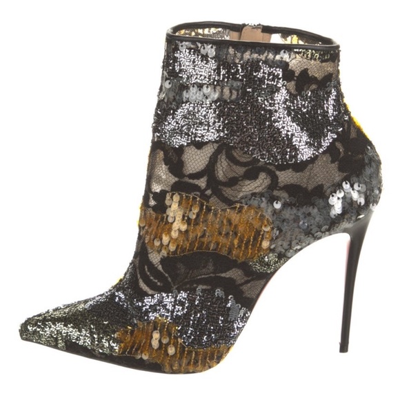 Christian Louboutin Sequins Booties